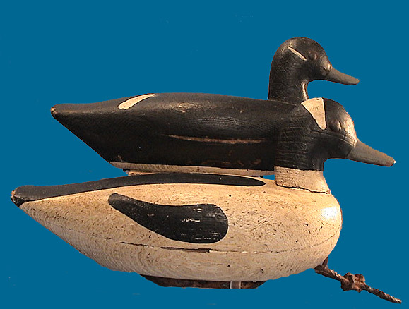 Scarce matched pair of Buffleheads by Alvin Meekins