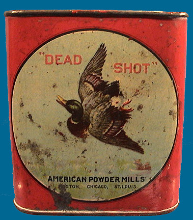 American Powder Mills Dead Shot tin