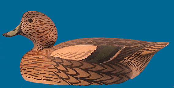 Early hen Baldpate mini by Oliver Lawson, Duck House label