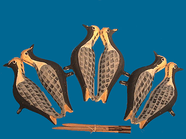 Black Belly Plover tinnies with sticks & box