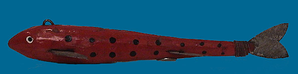 Old red fish decoy