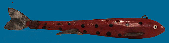 old red fish decoy