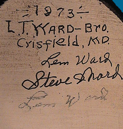Ward Brothers signature detail