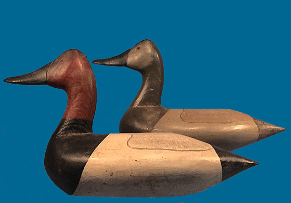 Milt Watson high head Canvasback pair