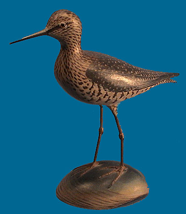 Rare lifesize Elmer Crowell  Lesser Yellowlegs, SUPERB!