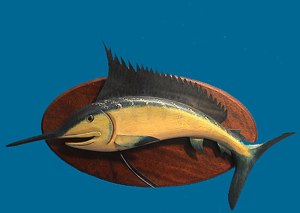 Lot - Antique Folk Art Fish Spearing Decoy w/ Button Eyes and Original Paint